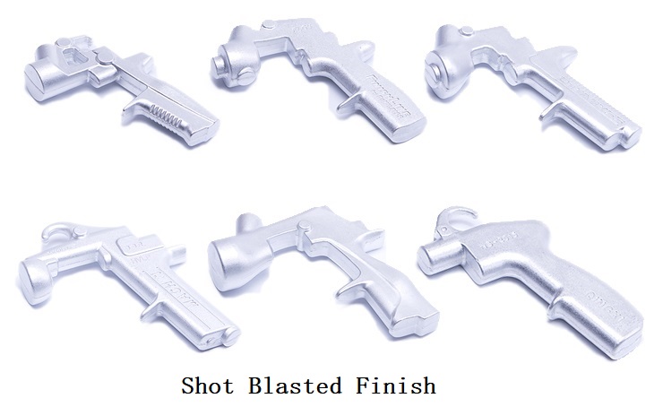 Shot Blasted Finish for Spray Guns